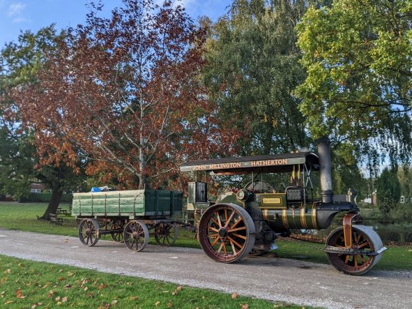 Steam Roller on the green, October 2022